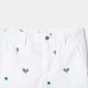 Boys' printed twill Bermuda shorts