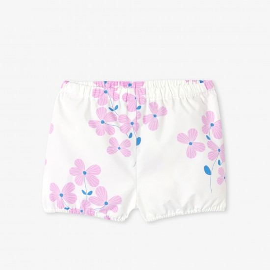 Baby girl poplin shorts set