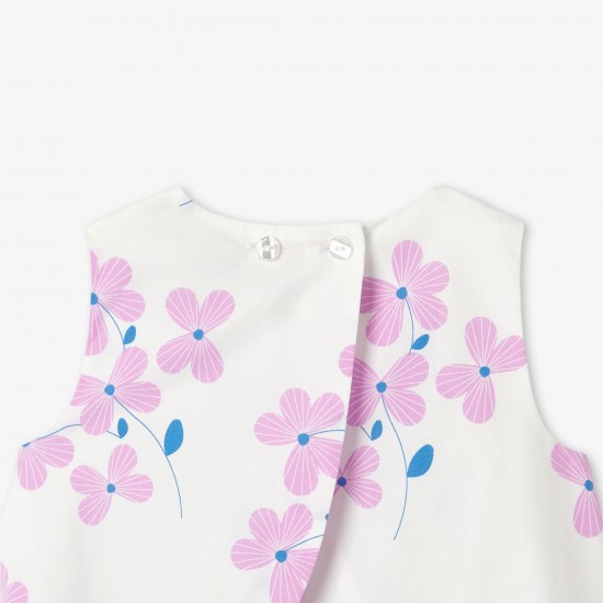 Baby girl poplin shorts set