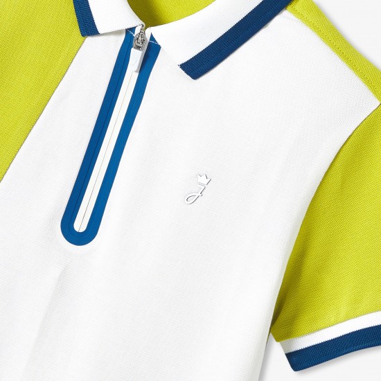 Boys' cotton piqué polo shirt