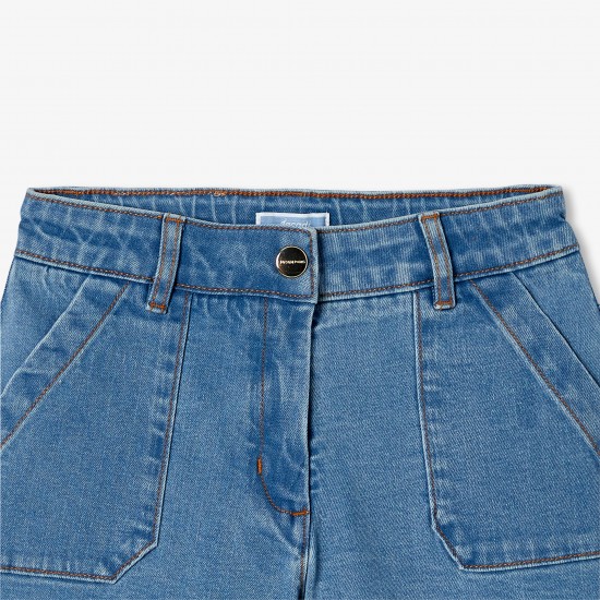 Light denim shorts for girls