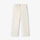 Girls' wide-leg stretch twill pants