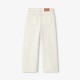 Girls' wide-leg stretch twill pants