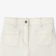 Girls' wide-leg stretch twill pants