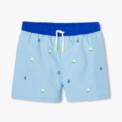 Boy striped swim shorts