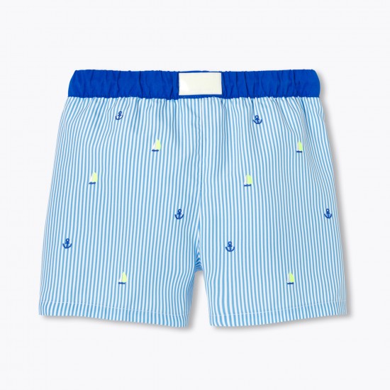 Boy striped swim shorts