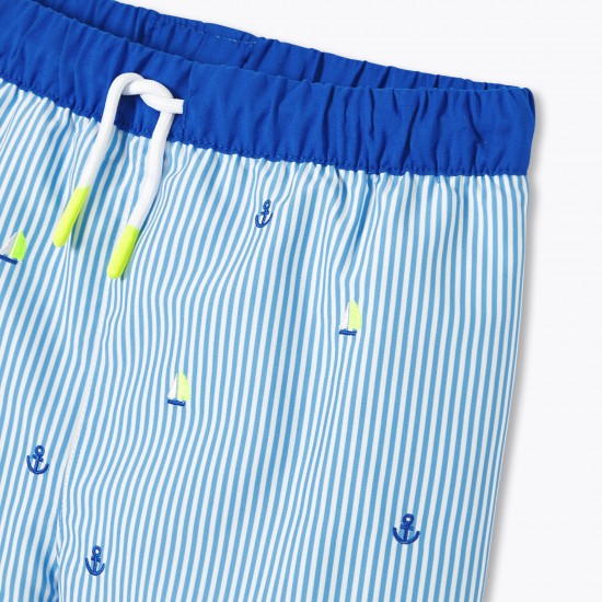 Boy striped swim shorts