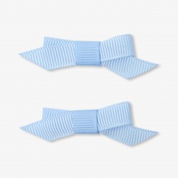 Baby girl crocodile clip duo with bow