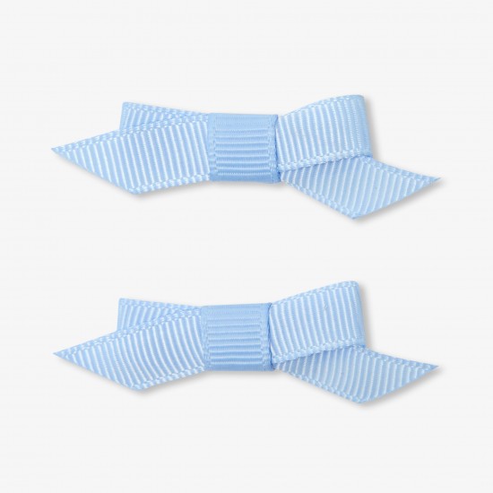 Baby girl crocodile clip duo with bow