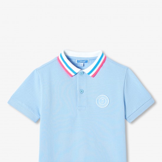 Boy mini piqué cotton polo shirt 