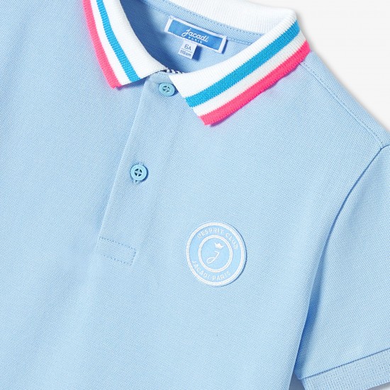 Boy mini piqué cotton polo shirt 