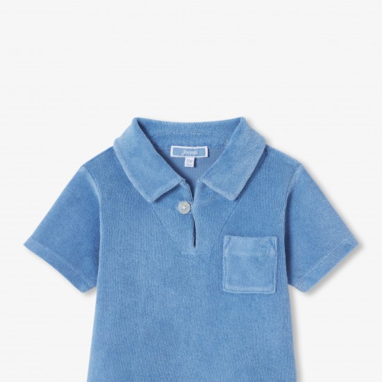 Baby boy terry polo shirt