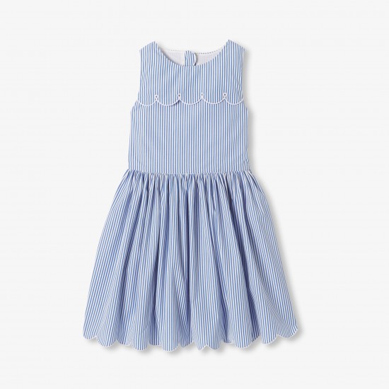 Girl striped poplin dress