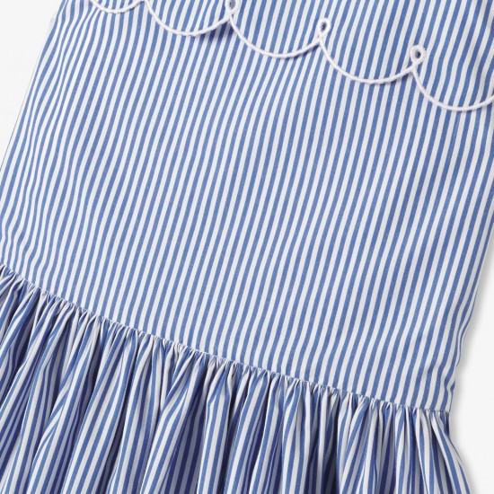 Girl striped poplin dress