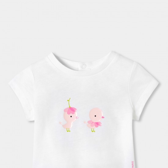 Baby girl short-sleeved T-shirt
