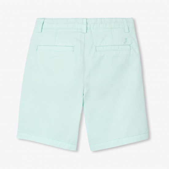 Boy cotton twill Bermuda shorts