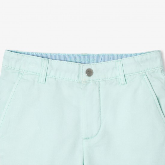 Boy cotton twill Bermuda shorts