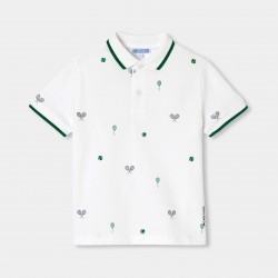 Boy cotton piqué polo shirt