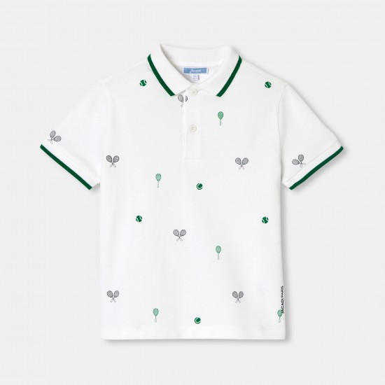 Boy cotton piqué polo shirt