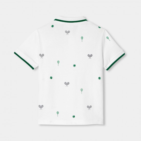 Boy cotton piqué polo shirt