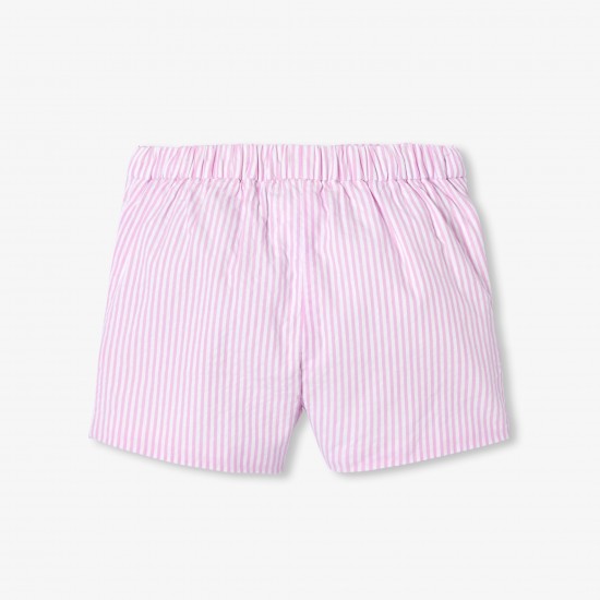 Baby girl striped seersucker shorts