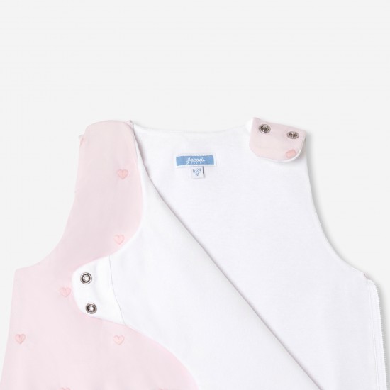 6-24 months adjustable embroidered poplin sleeping bag