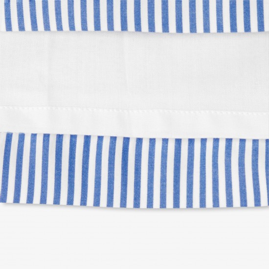 Baby girl dress in striped poplin