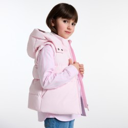Girl sleeveless puffer jacket