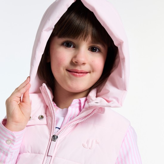 Girl sleeveless puffer jacket