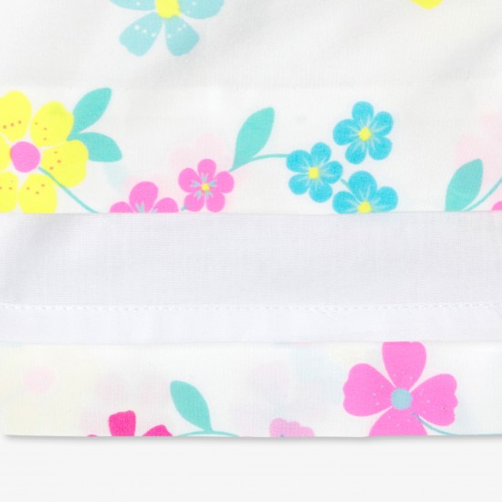 Baby girl dress in cotton with crossover back