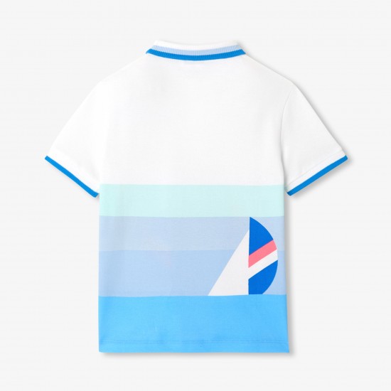 Boy cotton piqué polo shirt