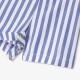 Baby boy striped Oxford dungaree shorts