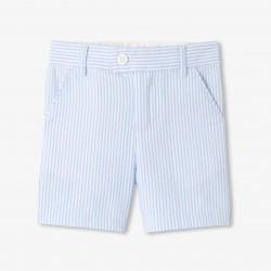 Baby boy shorts in seersucker