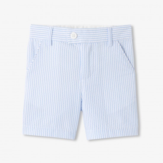 Baby boy shorts in seersucker