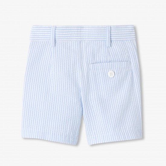 Baby boy shorts in seersucker