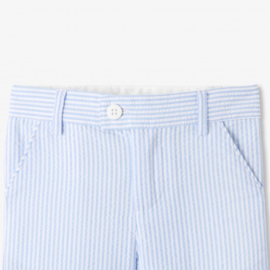 Baby boy shorts in seersucker