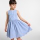 Girl striped poplin dress