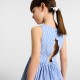 Girl striped poplin dress