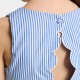 Girl striped poplin dress