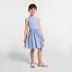 Girl striped poplin dress