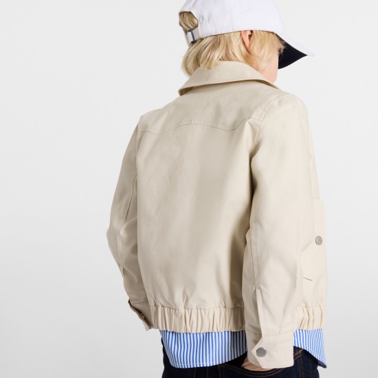 Child lightweight twill Harrington jacket 