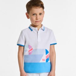 Boy cotton piqué polo shirt