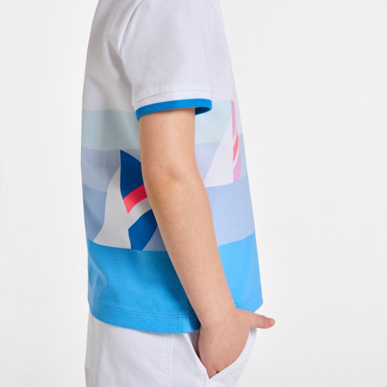 Boy cotton piqué polo shirt