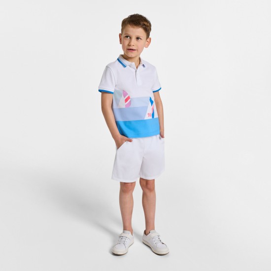 Boy cotton piqué polo shirt