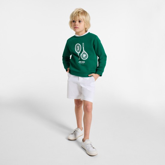 Boy cotton twill Bermuda shorts