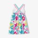 Girl sleeveless poplin dress
