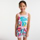 Girl floral poplin jumpsuit 
