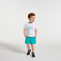 Baby boy gabardine shorts