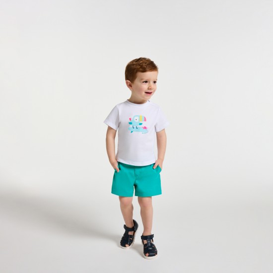 Baby boy gabardine shorts