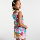Girl floral poplin jumpsuit 